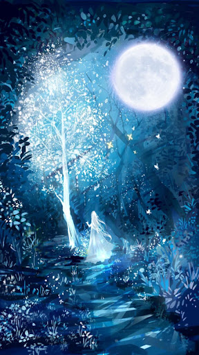 white moon live wallpaper