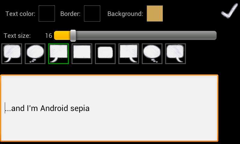 Comic Editor Screen 2
