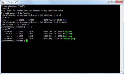 SSHDroid Screenshot