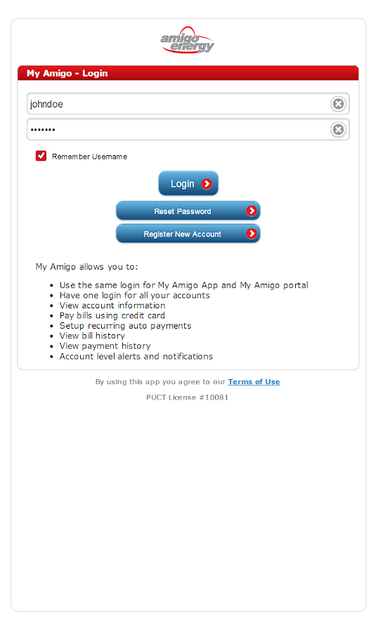 My Amigo Energy Android Apps on Google Play