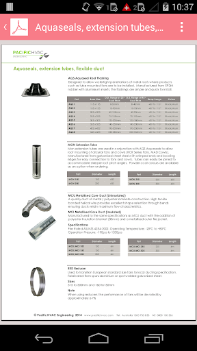 【免費書籍App】Pacific HVAC Fans Catalogue-APP點子