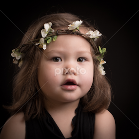 Flowers in her hair by Milou Krietemeijer-Dirks - Babies & Children Child Portraits