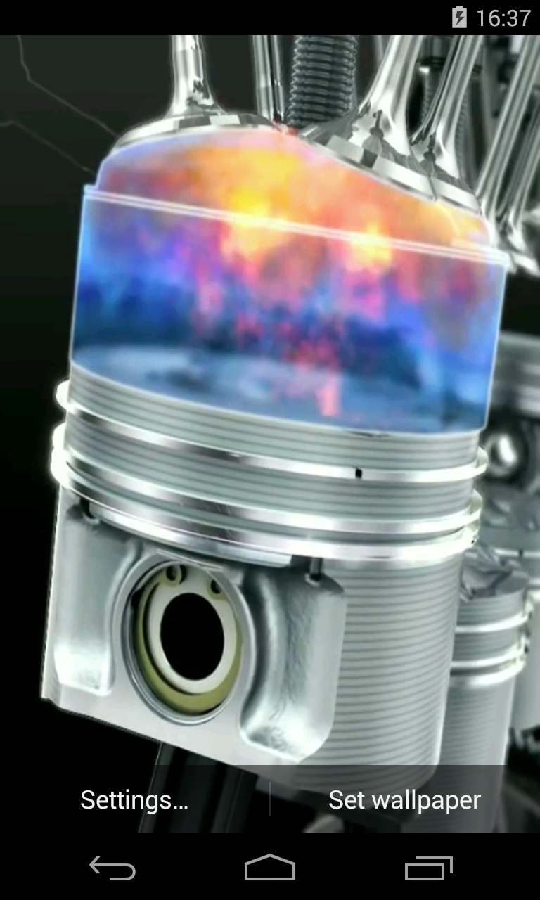 Engine 3D Video Live Wallpaper Screen 1
