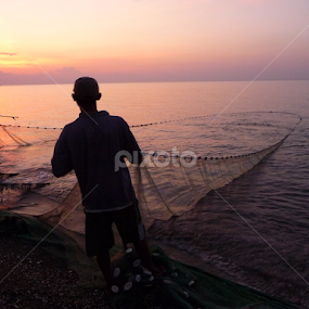 Fishing by Kirsten Gamby - People Professional People