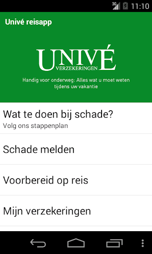 Univé ReisApp