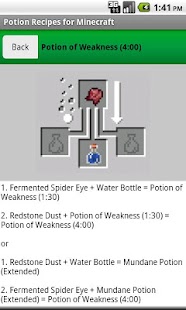 Potion Recipes for Minecraft