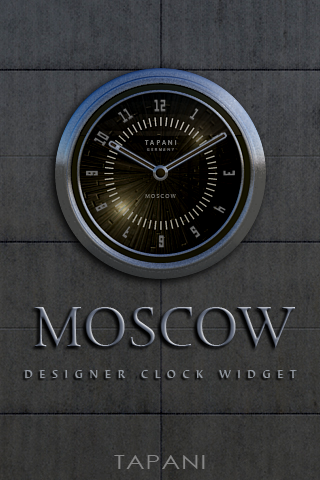 MOSCOW desktop analog clock