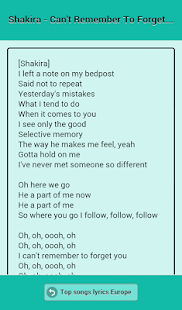 Top songs lyrics Europe Screenshots 13