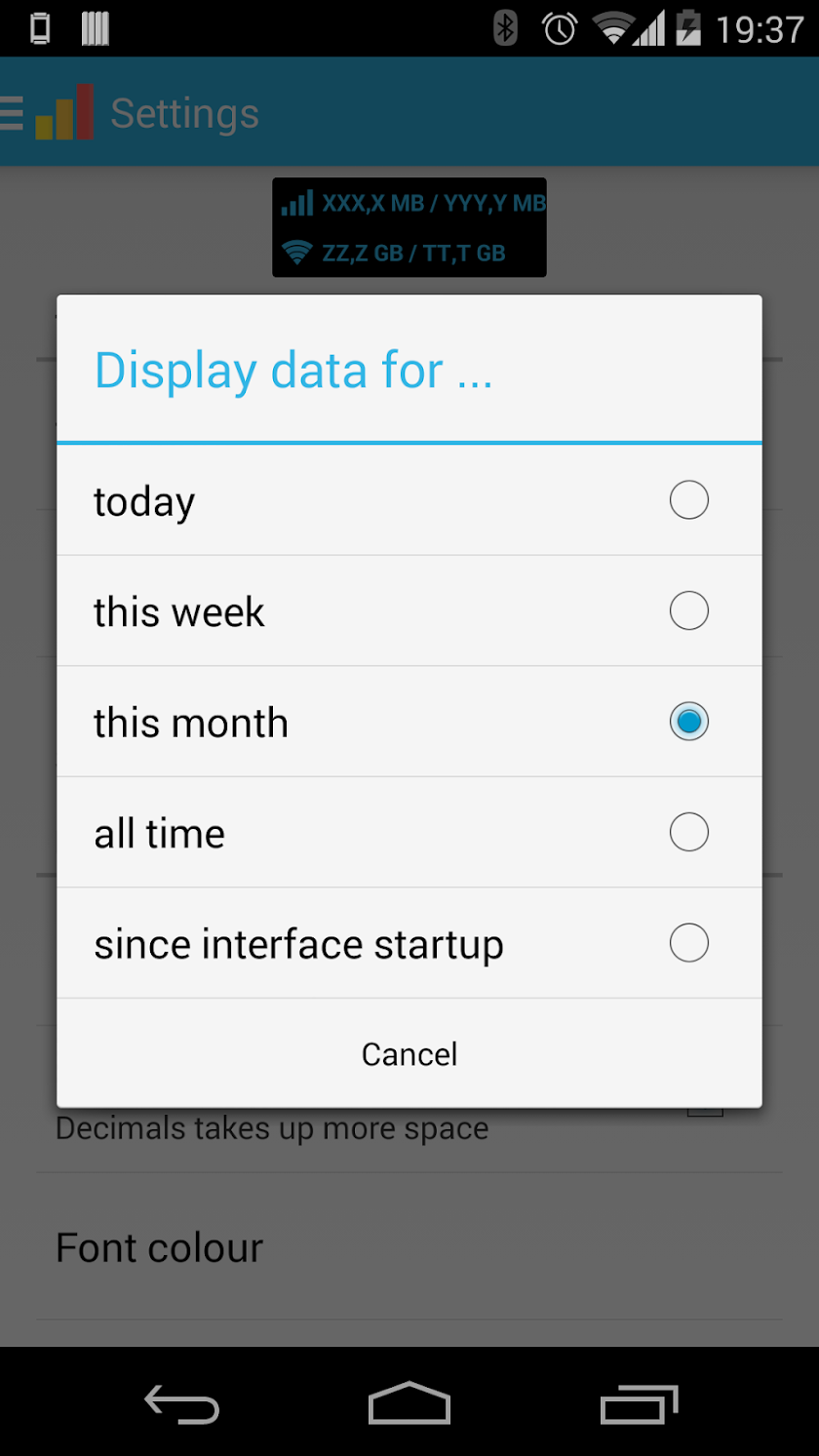 Data counter pro | data usage Screen 3
