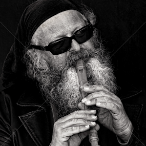 The Blind Busker by Julien Johnston - People Musicians & Entertainers