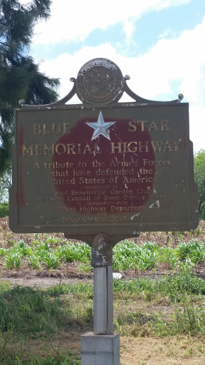Blue Star Memorial Highway Historical Marker