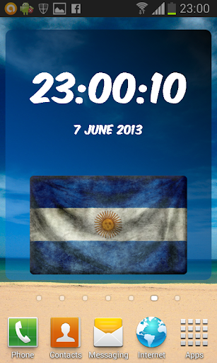 Argentina Digital Clock