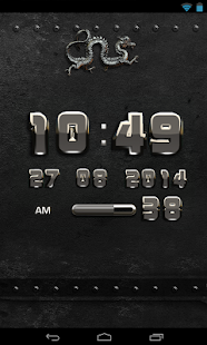 dragon digital clock grey - náhled
