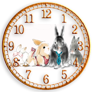 森のウサギ時計ウィジェット 1.4.3 Icon