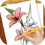 Cover Image of Download Learn to Draw Exotic Flowers 1.02 APK