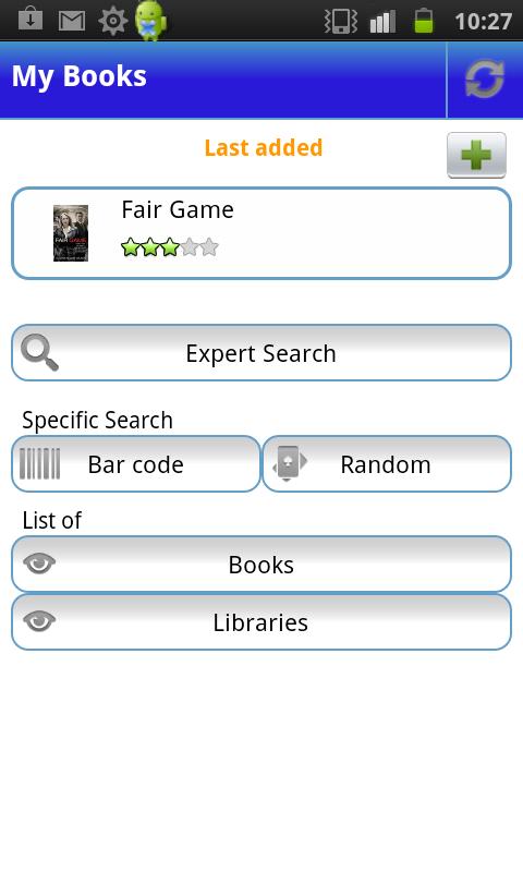 Android application My Books screenshort