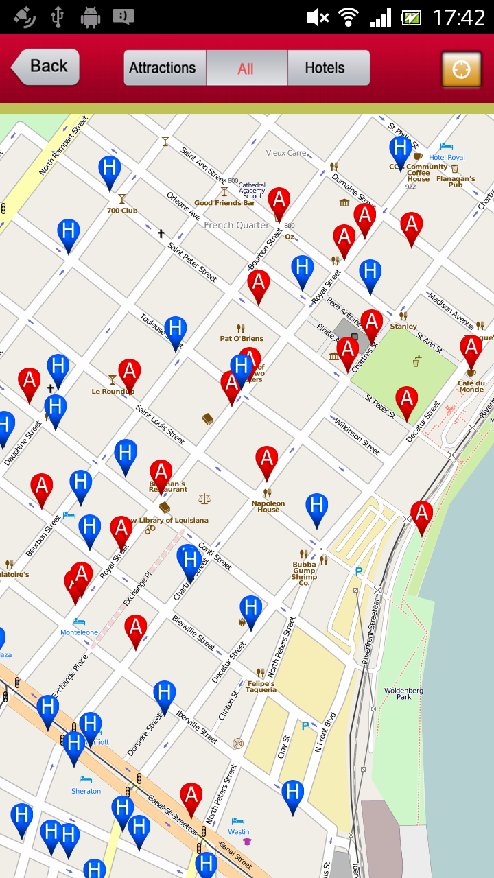 New Orleans Offline Guide Screen 2