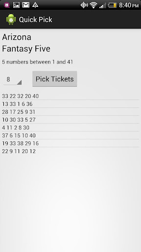 Lottery Number Picker