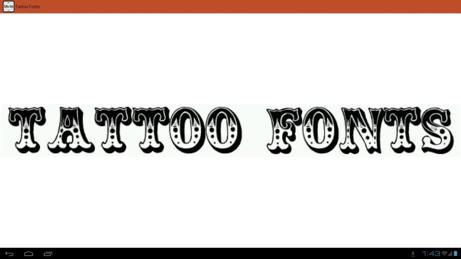Tattoo Fonts Ideas - Android Apps on Google Play