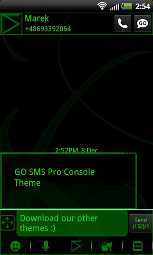 GO短信Pro的控制台主題