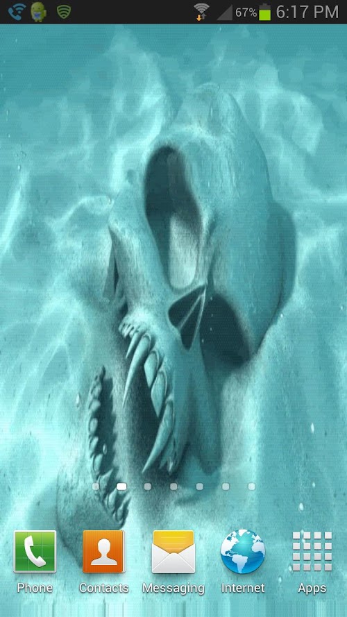 Android application Watery Skull LWP screenshort