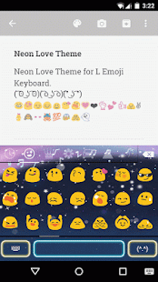 Neon Love Emoji Keyboard Theme(圖2)-速報App