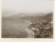 Gezicht op Menton gezien vanaf de Italiaanse grens