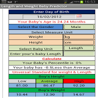 معرفه طول الطفل ووزنه APK Screenshot #2
