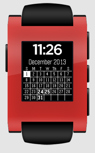 Calendar Plus for Pebble Screen 2
