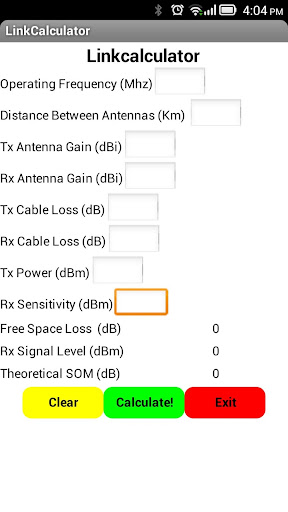 RF Link Calc