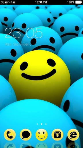 Color Smile C Launcher Theme