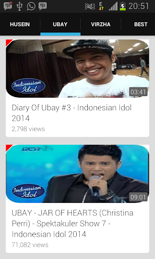 Husein Ubay Virzha Idol