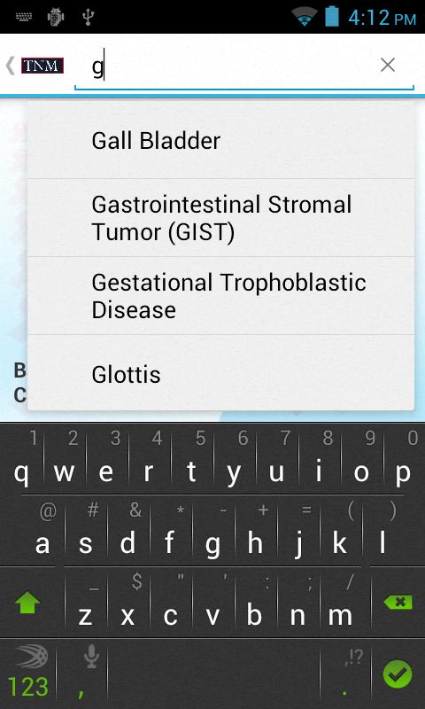 TNM Cancer Staging Screen 3