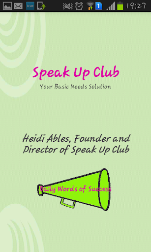 Speak up club