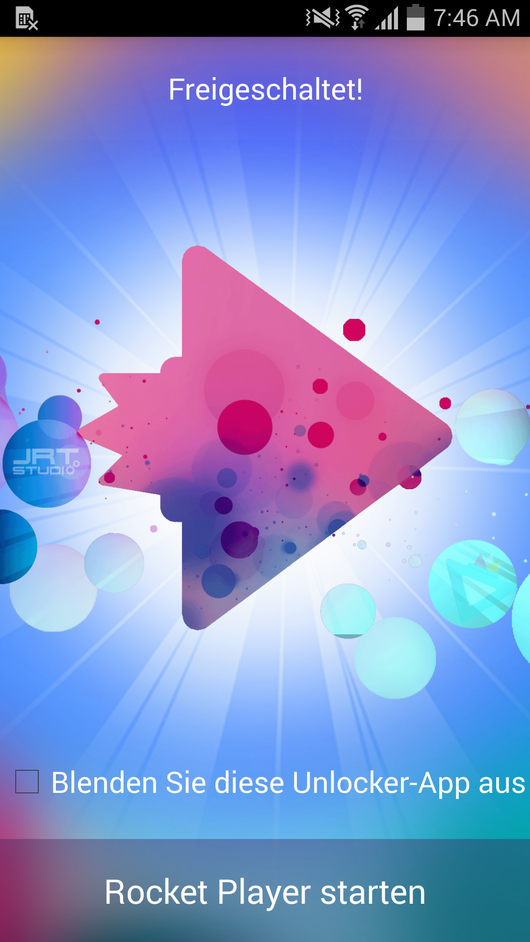 Android application Rocket Music Player Ad Remover screenshort