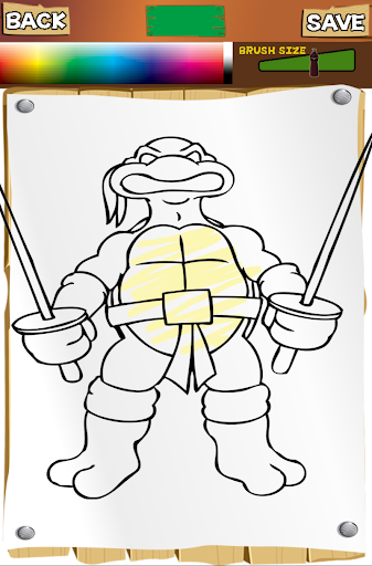 【免費休閒App】Ninja Coloring Pages Turtles-APP點子