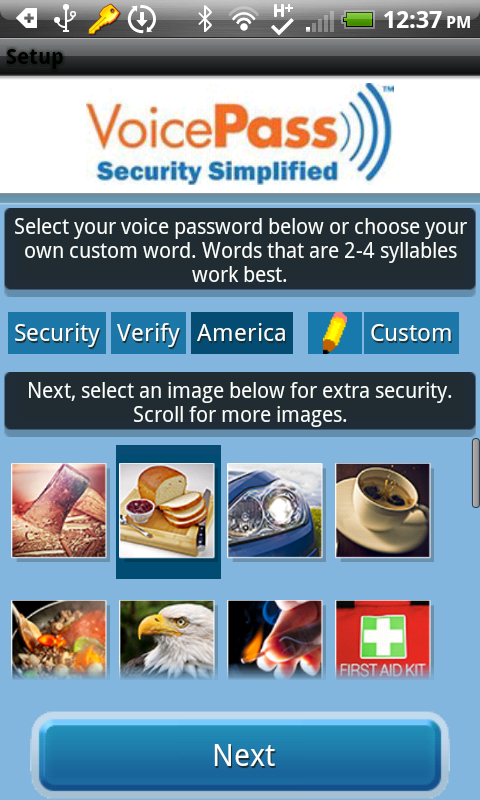 Android application Password Manager screenshort