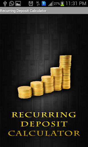 Recurring Deposit Calculator