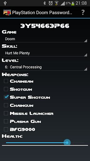 PSX Doom Password Generator