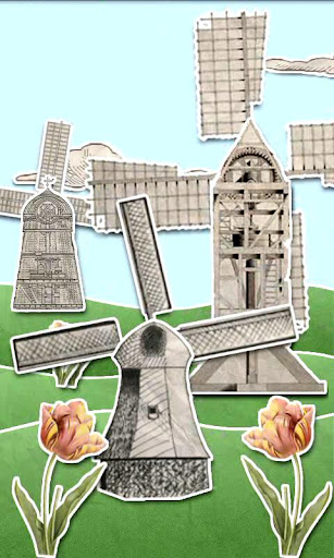 Vintage Papercraft Windmills