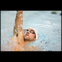 Swimming illustrated logo