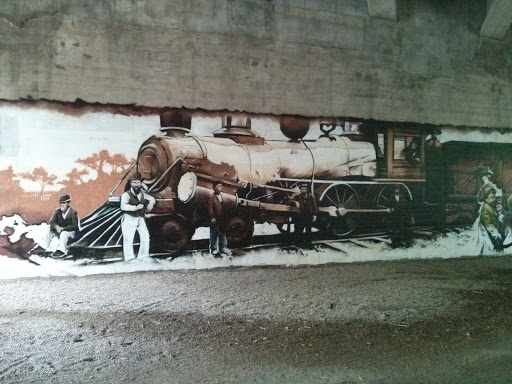 Eglinton Ave Train Mural