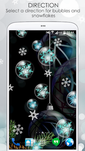 Bubbly Snowflake LiveWallpaper