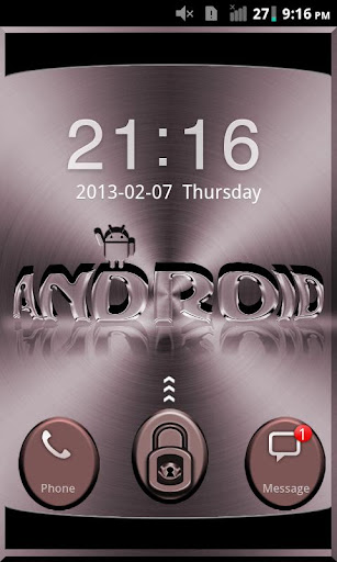 Go Locker Red Metal Theme