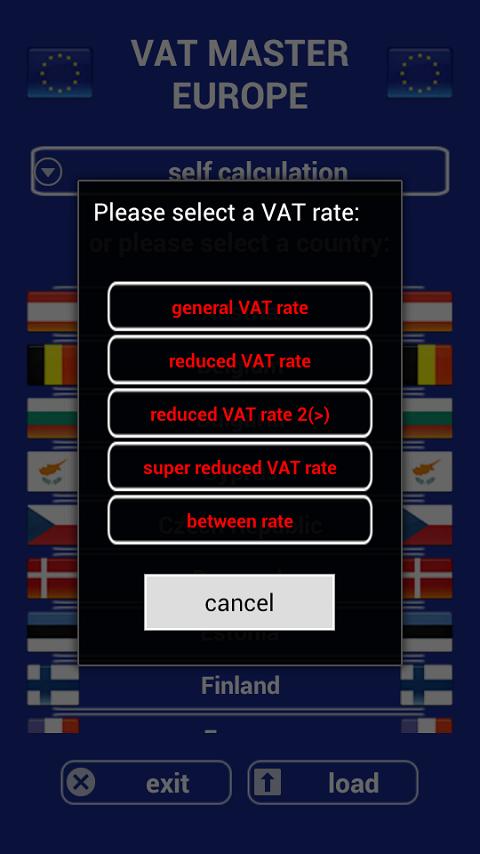 VAT Calculator Europe PRO Screen 3