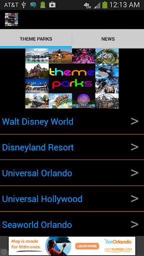 【免費旅遊App】Theme Parks-APP點子