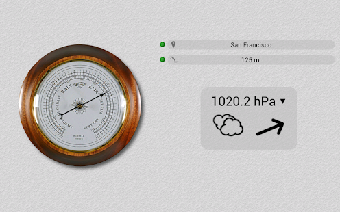 Accurate Barometer Free screenshot for Android