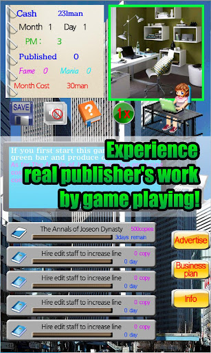 【免費模擬App】Publisher Tycoon Lite-APP點子