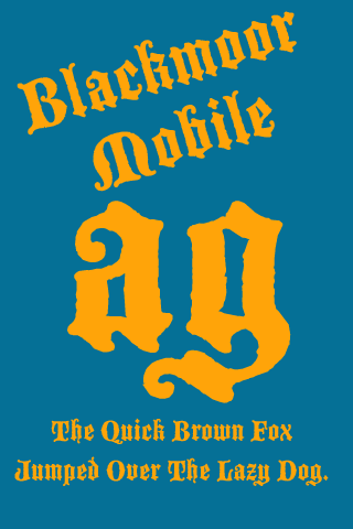 Blackmoor FlipFont