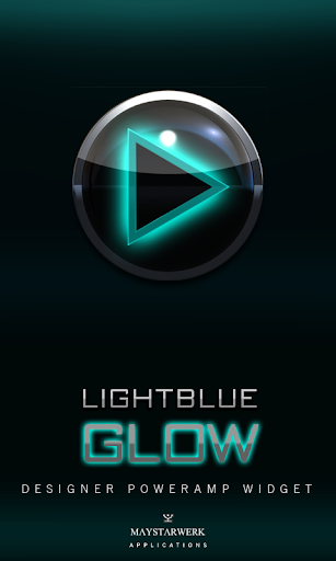 免費下載娛樂APP|Poweramp Widget Lightblue Glow app開箱文|APP開箱王